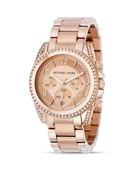 michael kors horloge rose goud|michael kors rose gold tone.